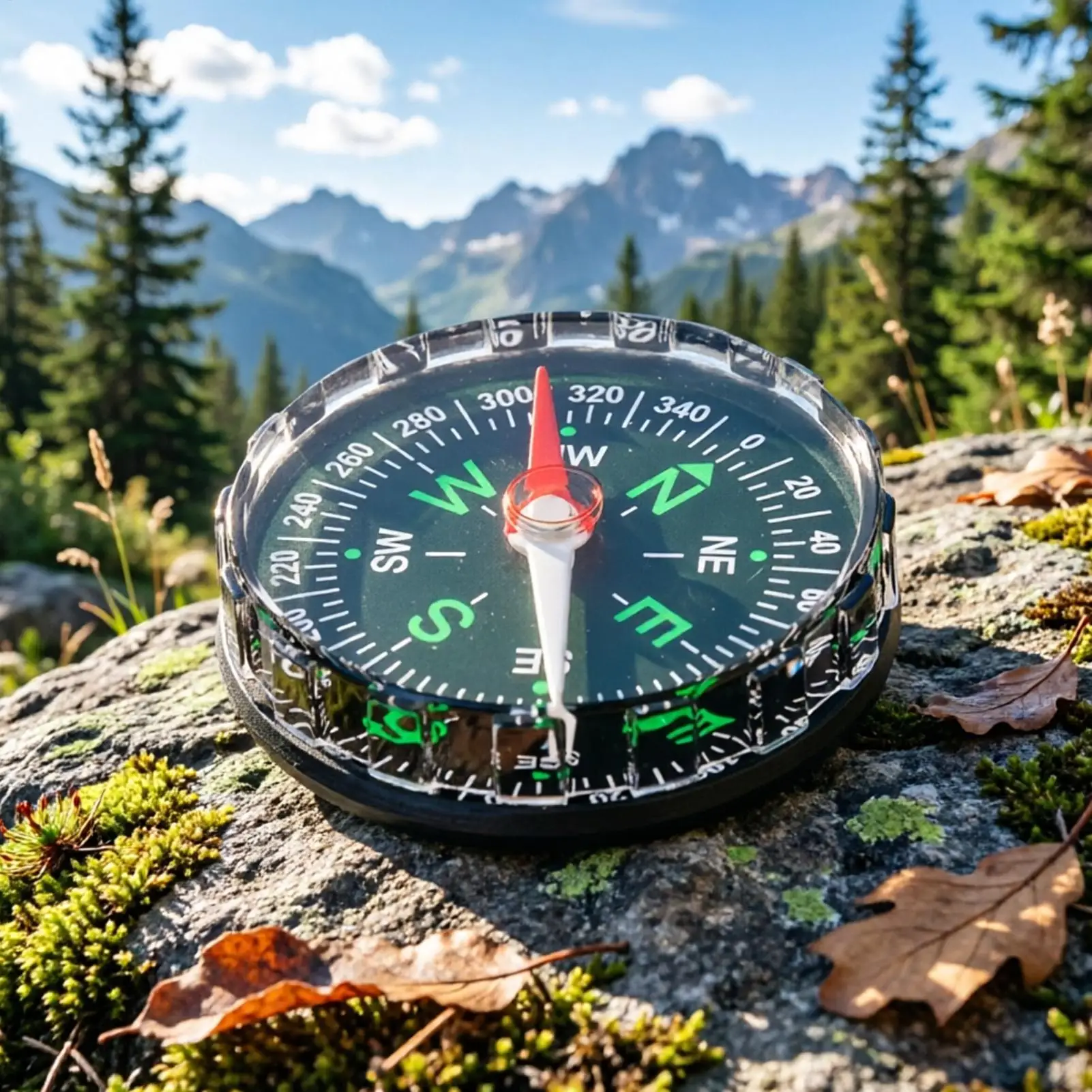 Portable Magnetic Pocket Compa - Compass Lensatic ulasan dan harga