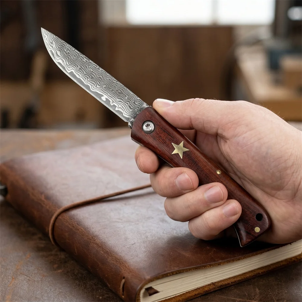 EDC Folding Pocket Knife, Prem - Bushcraft Knife Fixed ulasan dan harga