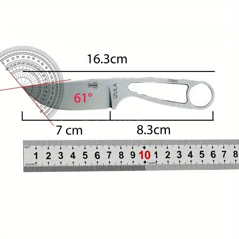 IZULA High-Strength Straight K - Bushcraft Knife Fixed ulasan dan harga